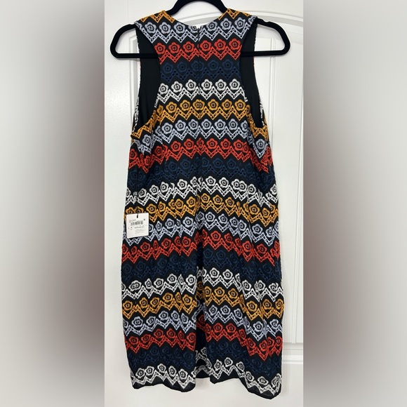 NWT LAUNDRY Womens Embellished Tribal Sleeveless V Neck Dress Size 14 - Picture 4 of 6
